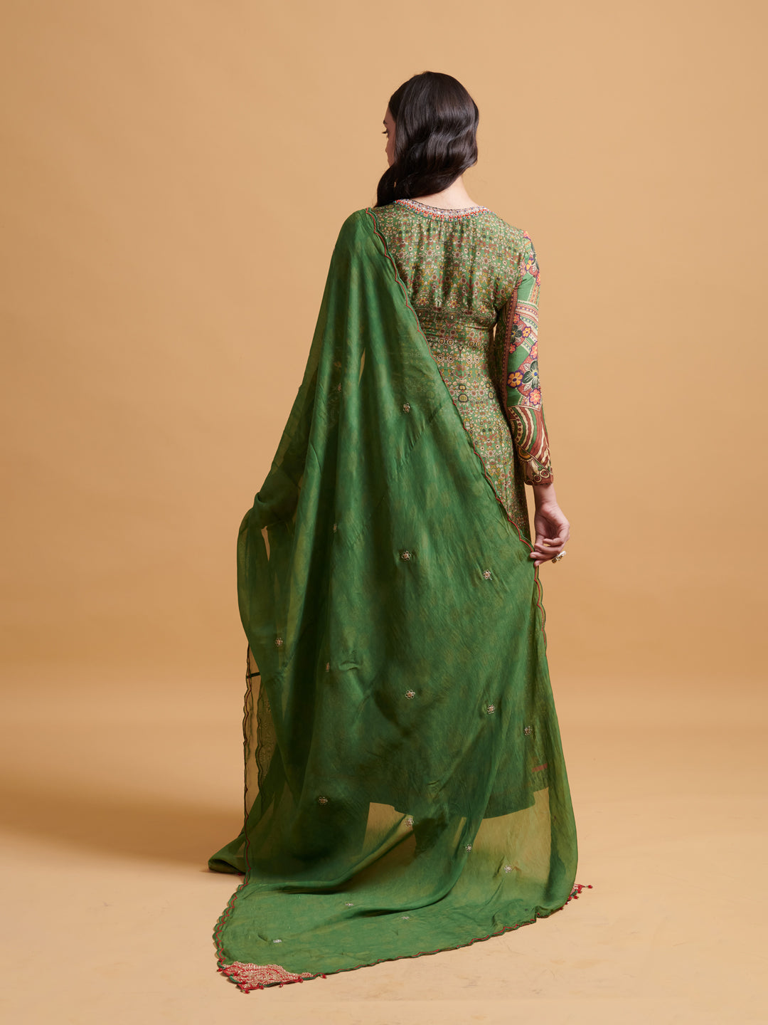 Jeevani Kurta Set with Dupatta - Green