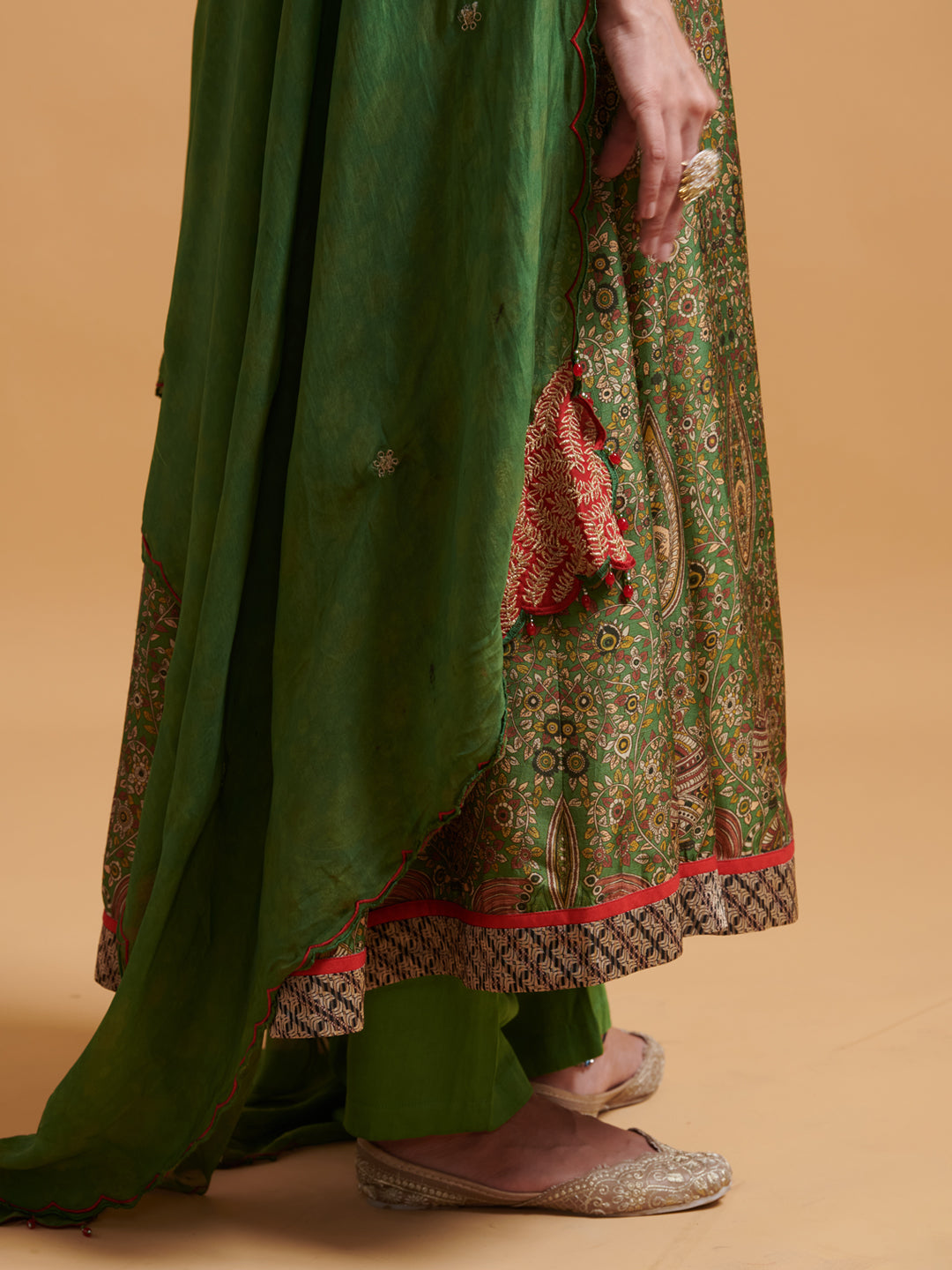 Jeevani Kurta Set with Dupatta - Green