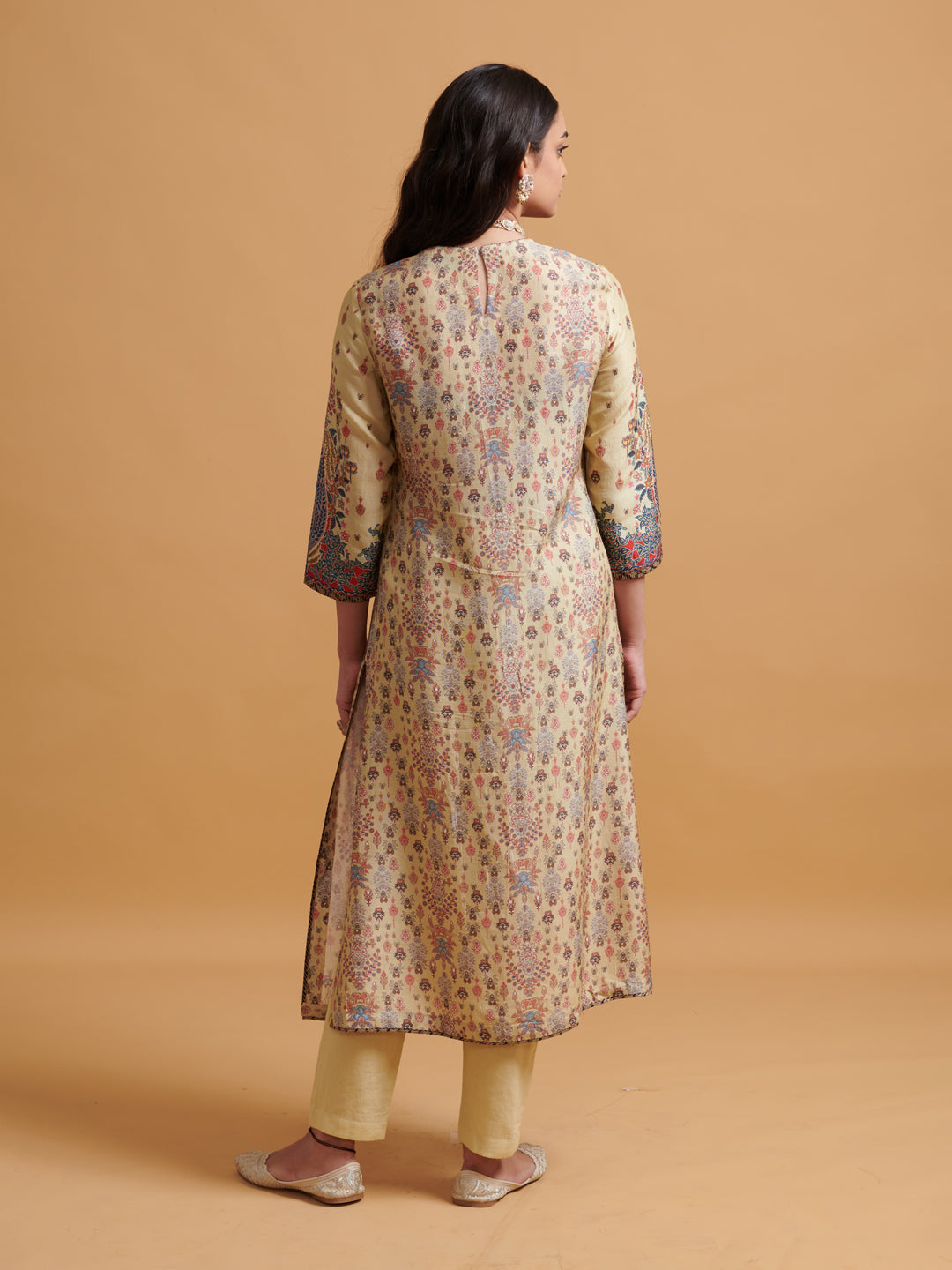 Sutrini Kurta Set with Dupatta - OffWhite