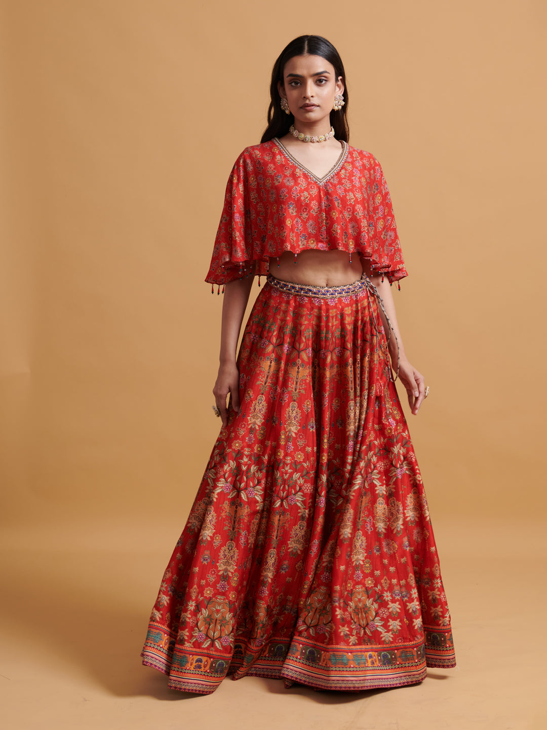 Samidha Lehenga Set - Red