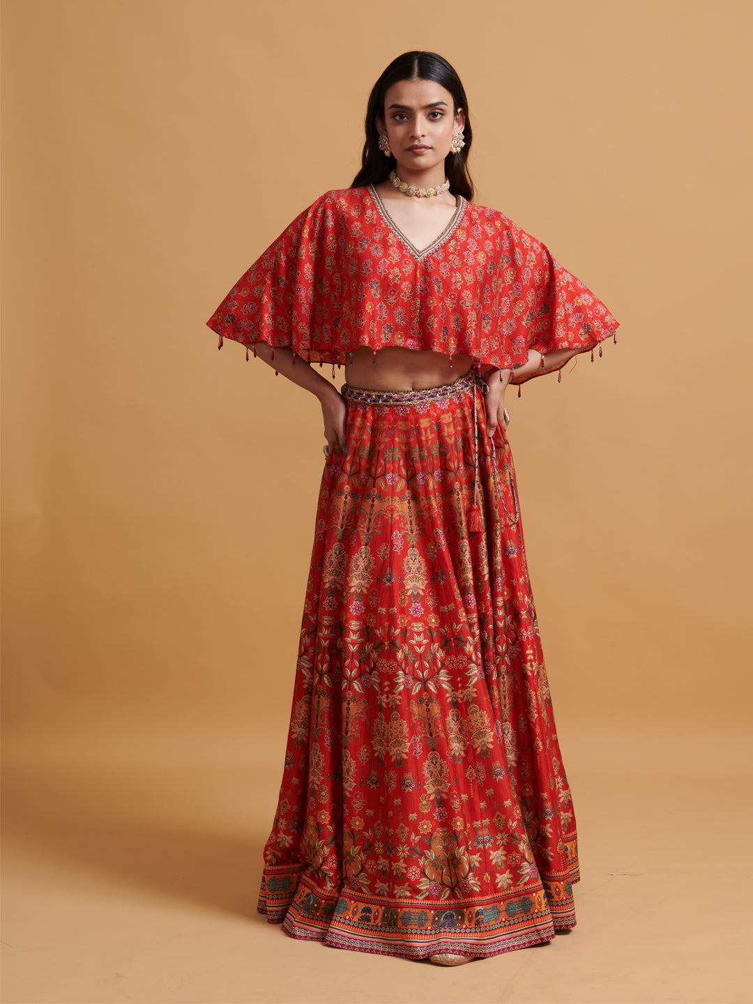 Samidha Lehenga Set - Red