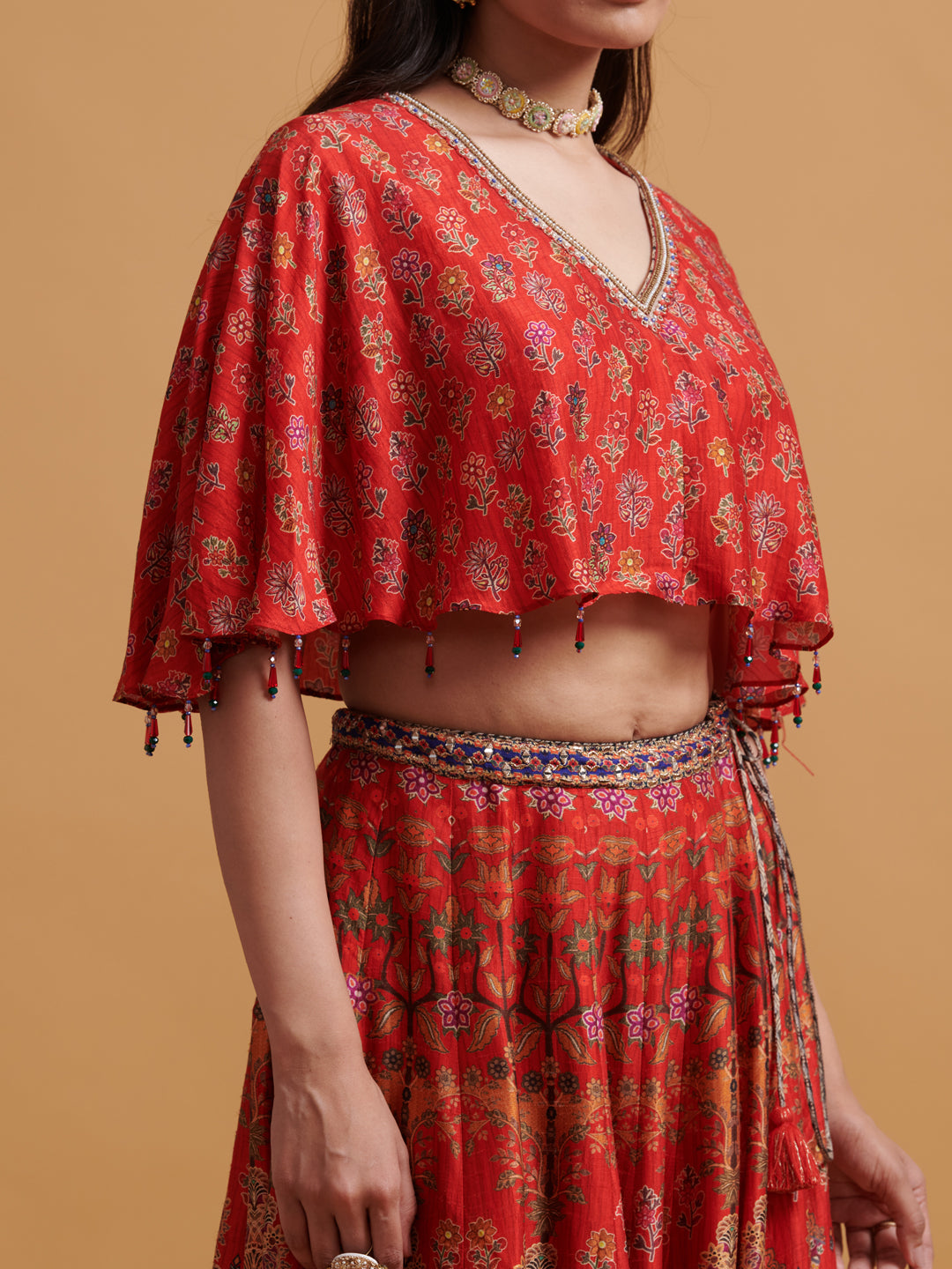 Samidha Lehenga Set - Red