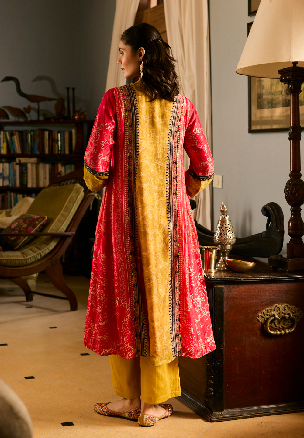 Jugnu Kurta Set with Dupatta - Yellow