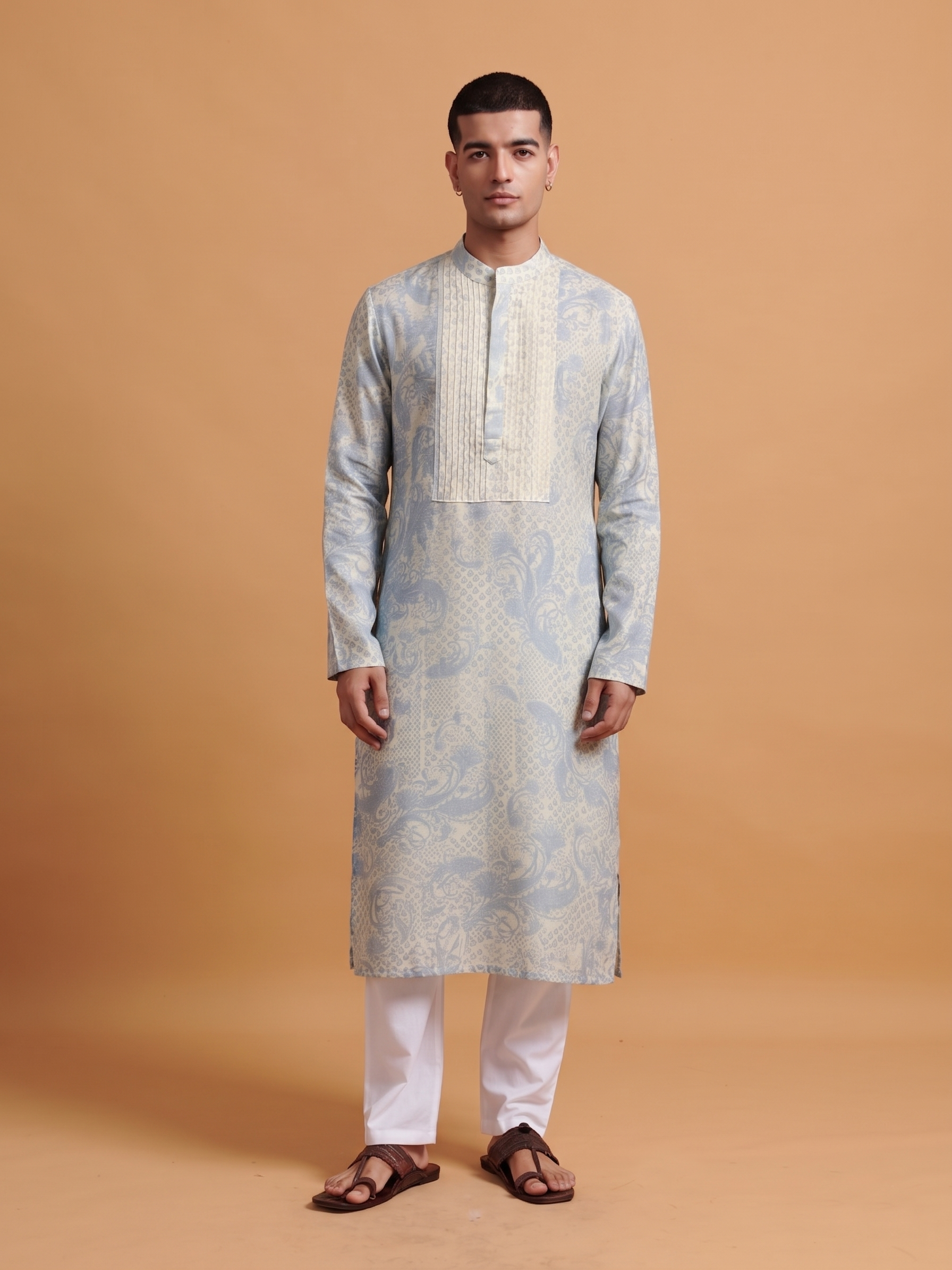 Utsav Kurta - Skyblue