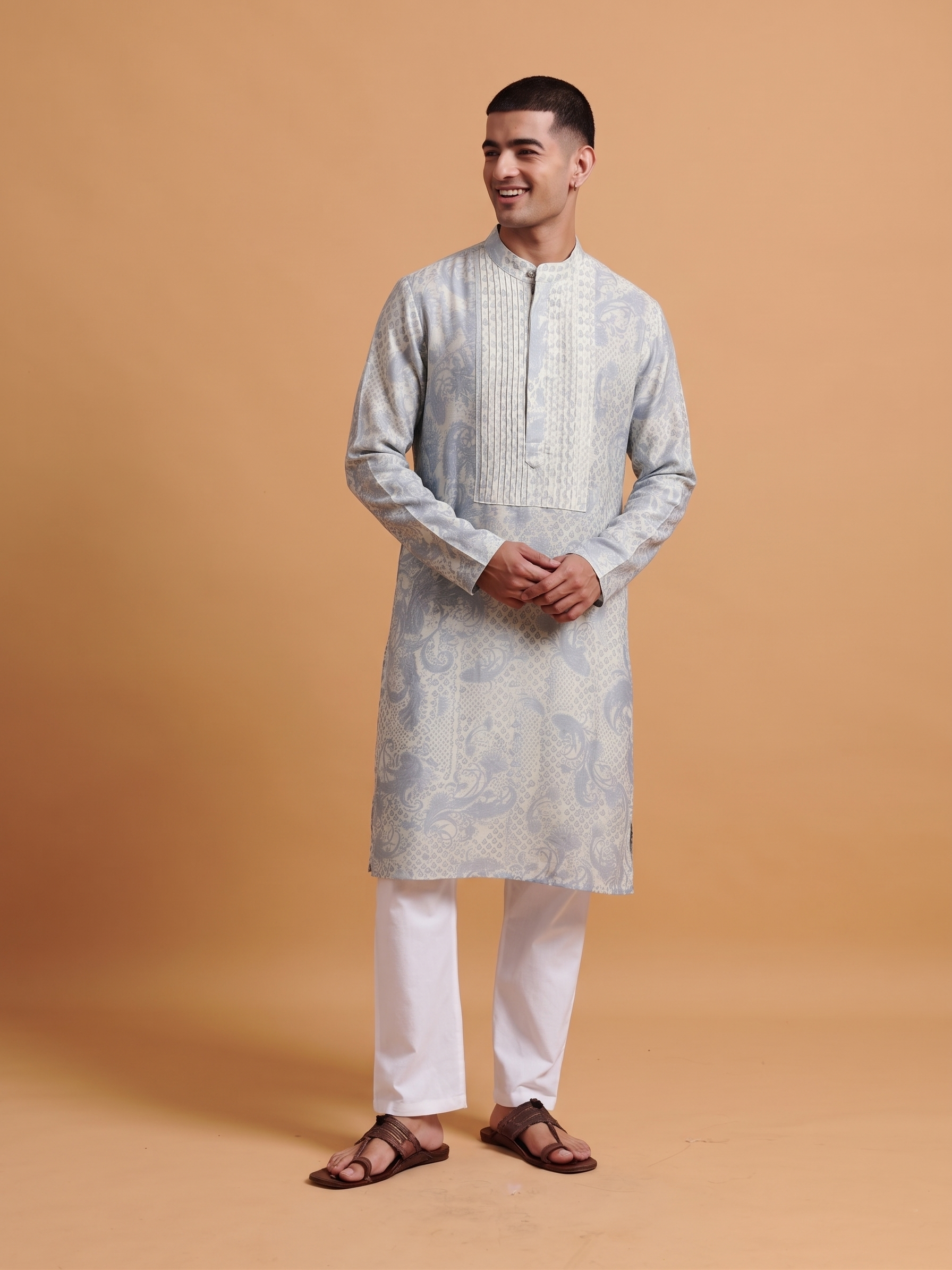 Utsav Kurta - Skyblue
