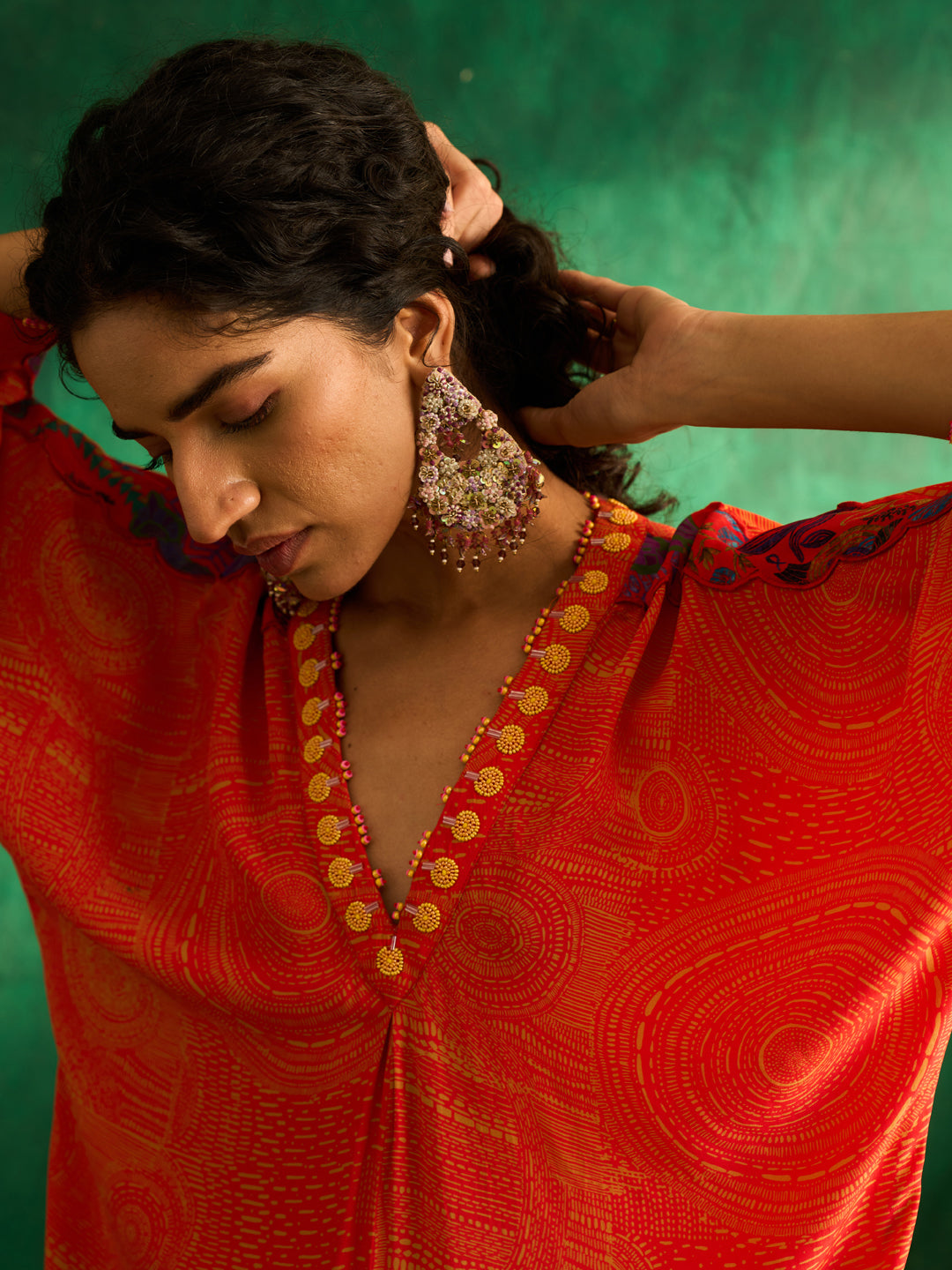 Mohini Kurta Set- Orange