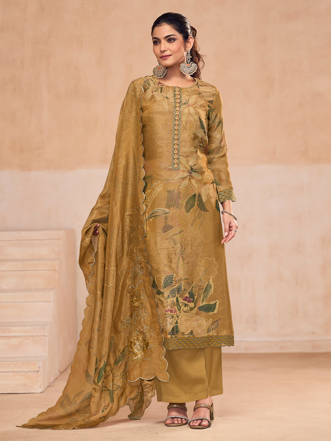 Zara Kurta Set with Dupatta - Yellow