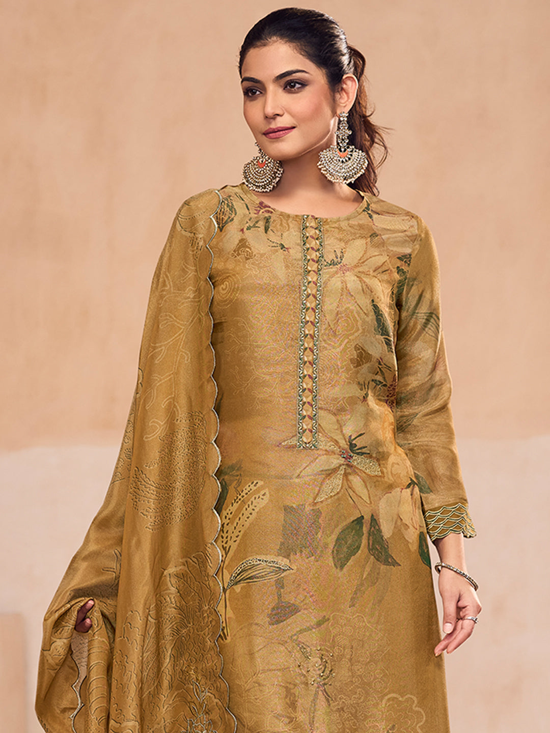 Zara Kurta Set with Dupatta - Yellow