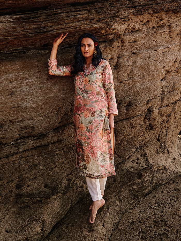 Zen Kurta Set - Beige