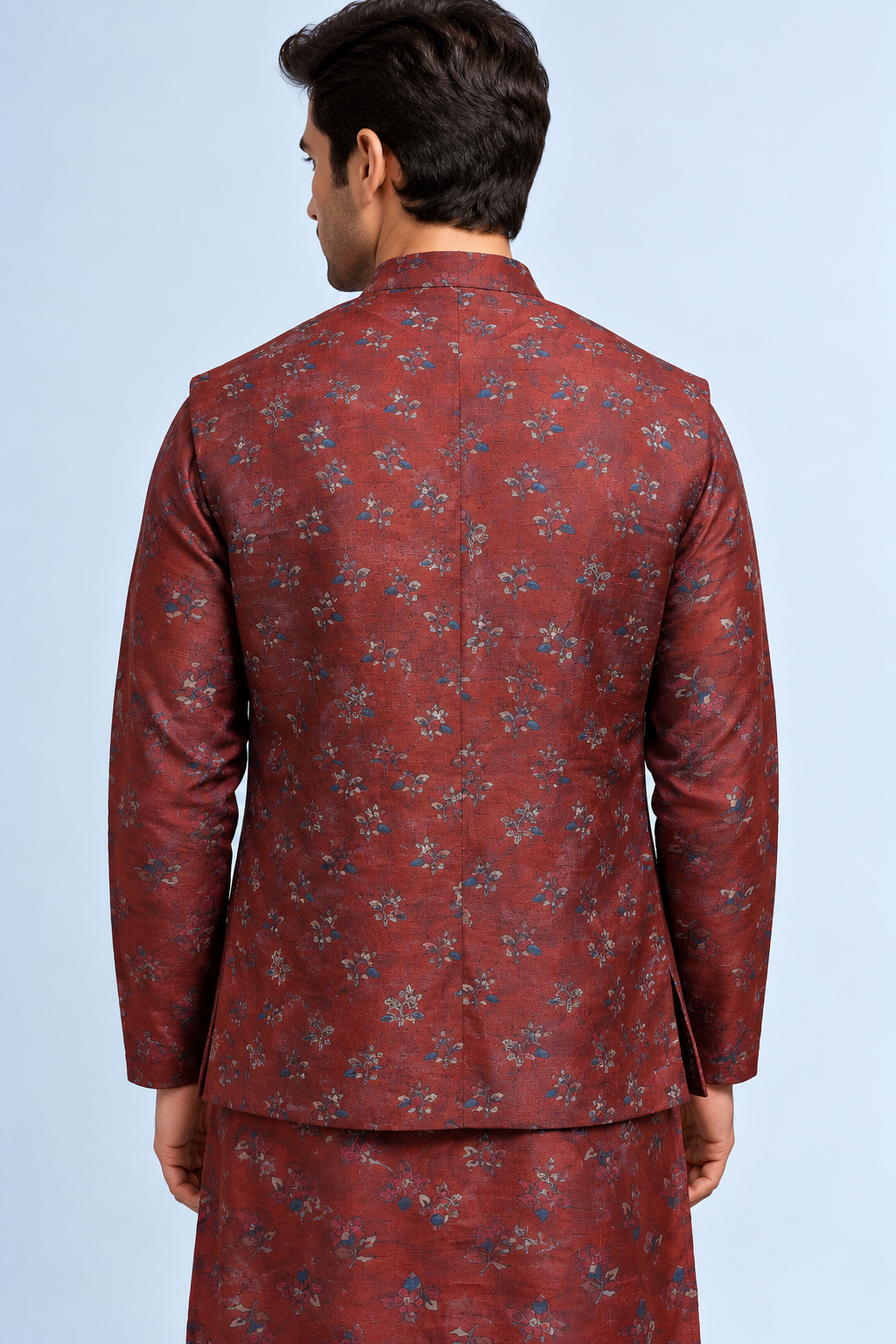 Aariz Kalamkari-inspired Bandi - Maroon