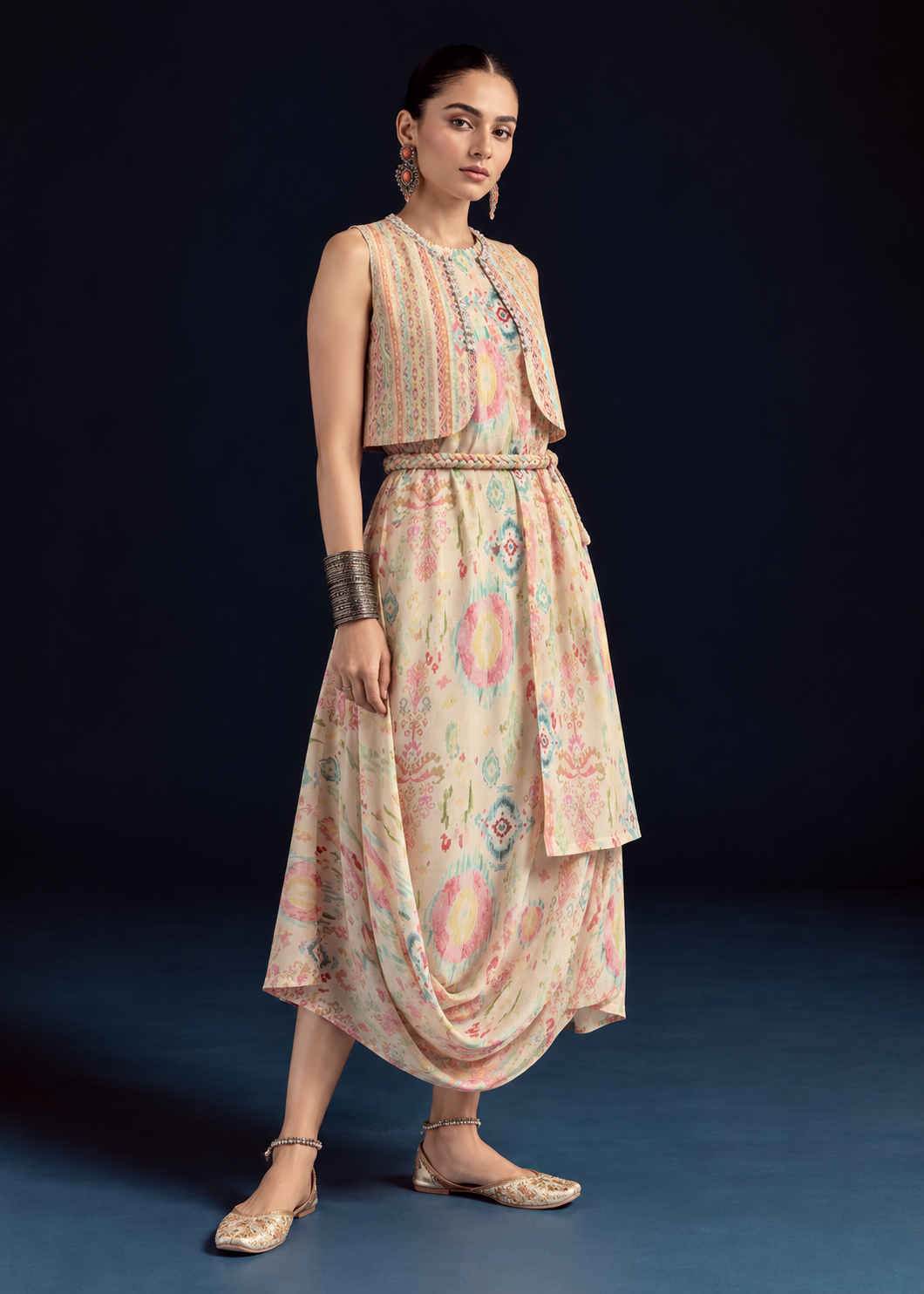 Aira  Ikat-inspired Dress – Multi