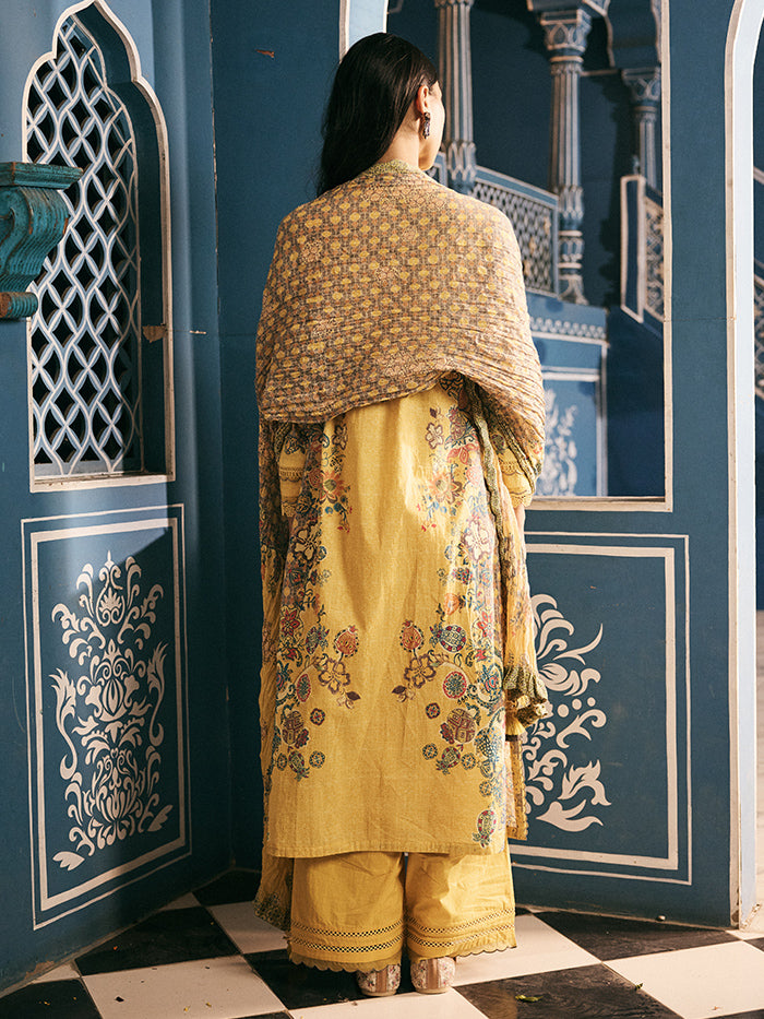 Kiran Kurta Set - Yellow