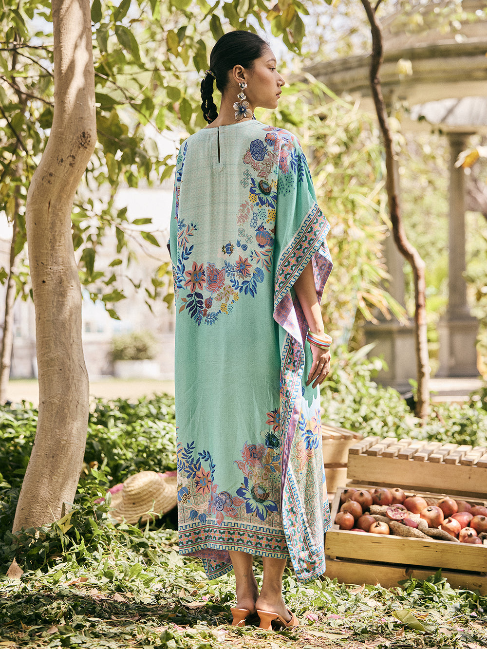 Anar Kaftan Dress - Green