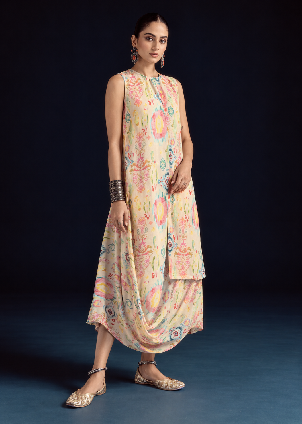 Aira  Ikat-inspired Dress – Multi