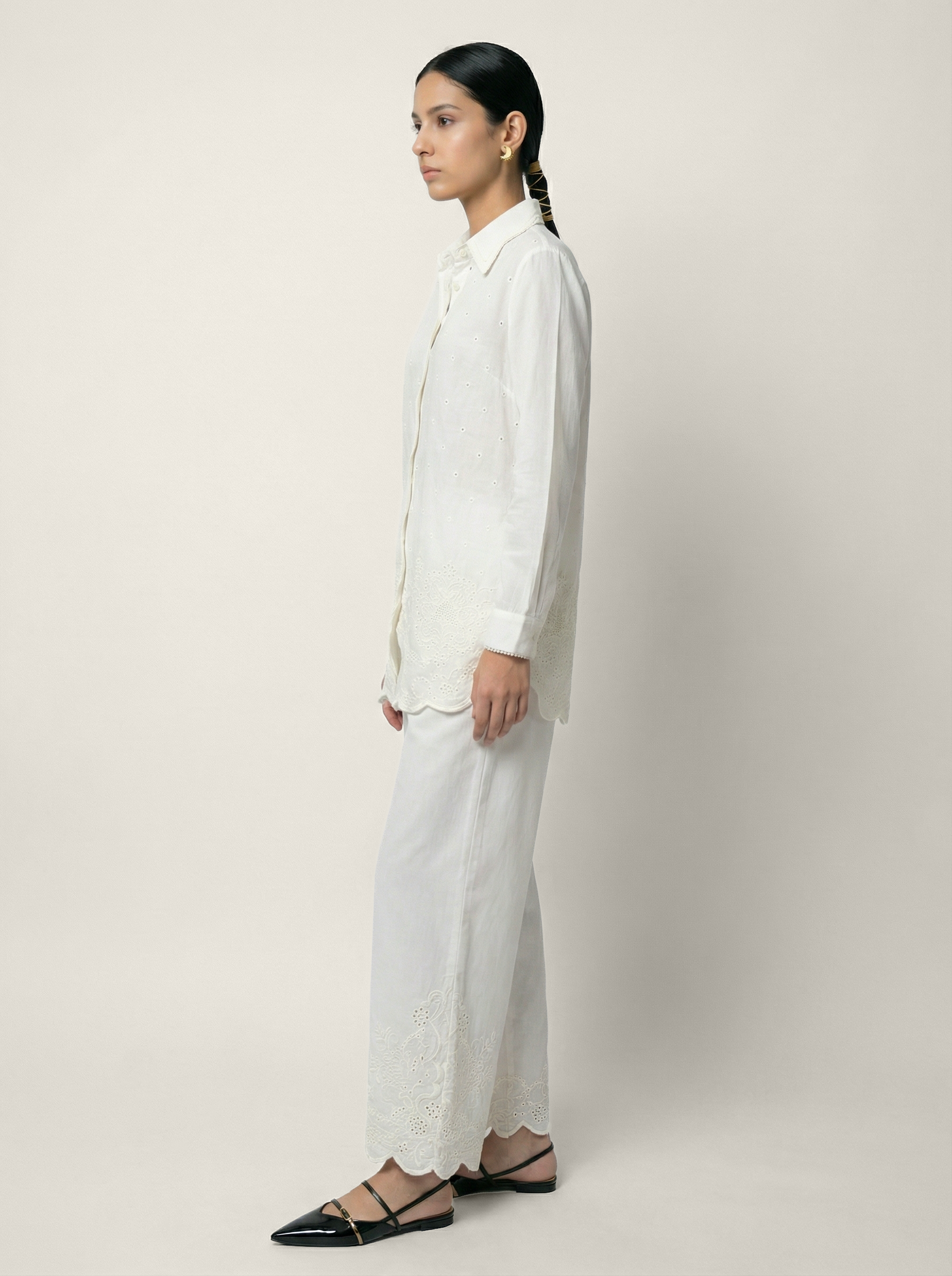 Noyan Co-ord Set - White