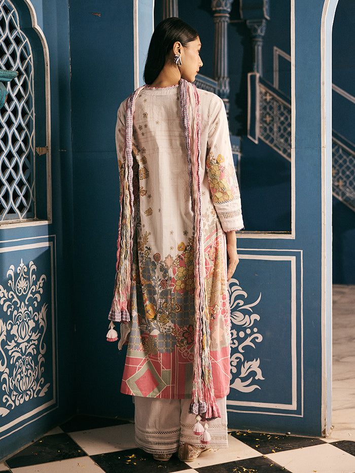 Sura Kurta Set - White