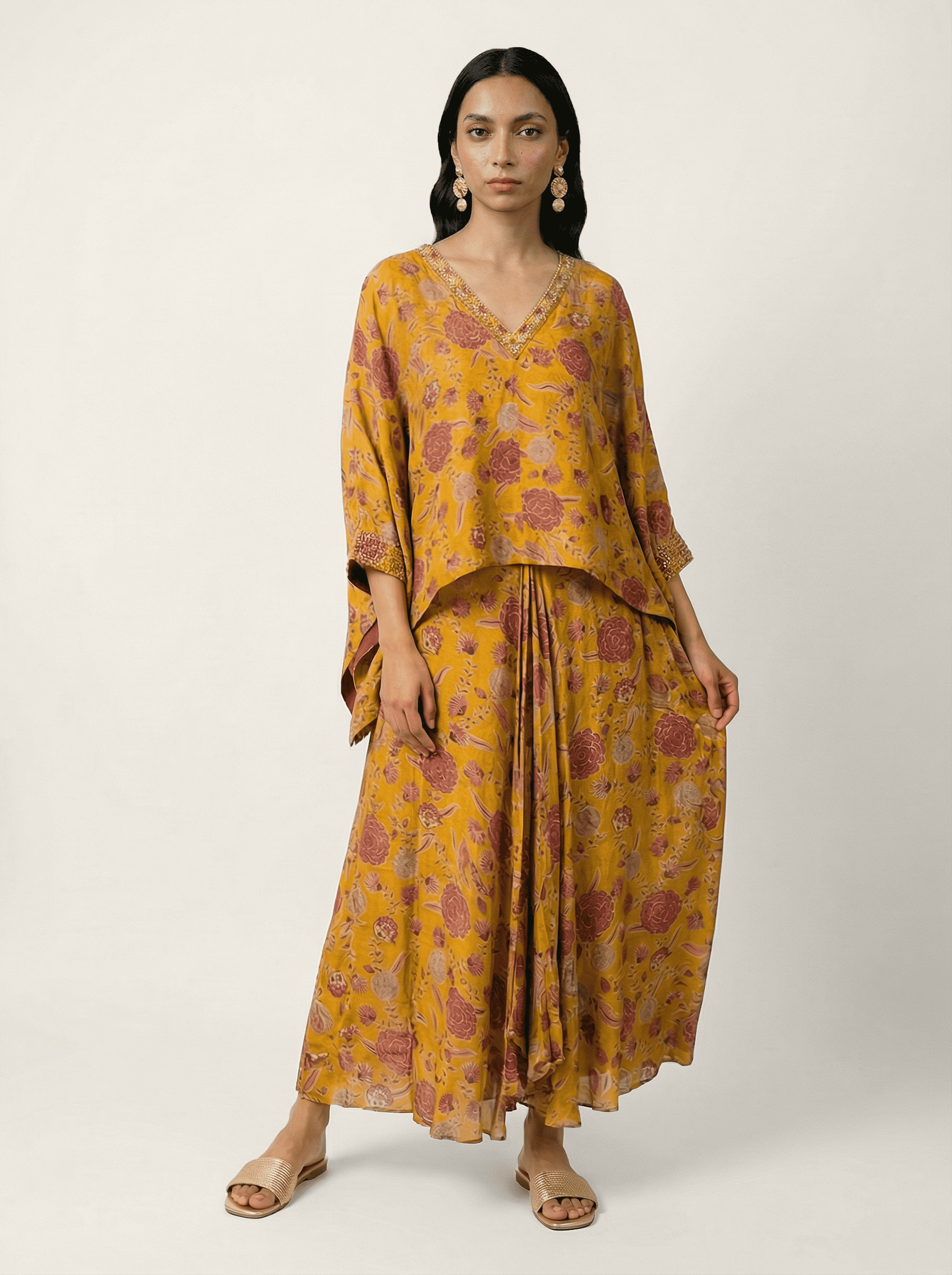 Gulbano Skirt Set - Yellow
