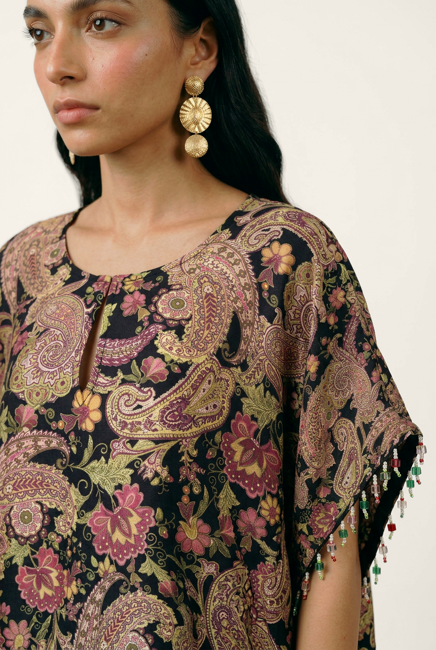 Gulrez Kurta Set - Black
