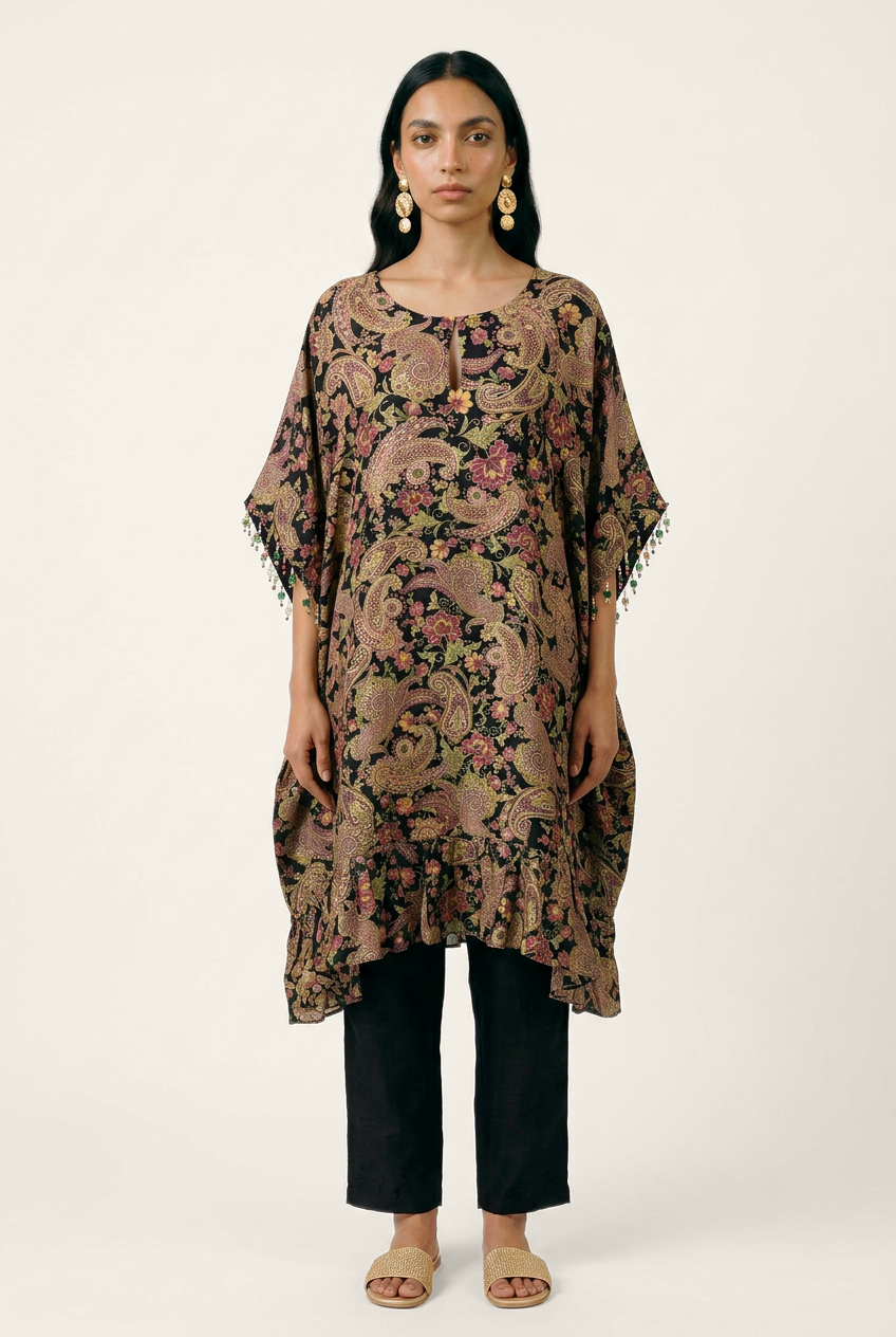 Gulrez Kurta Set - Black