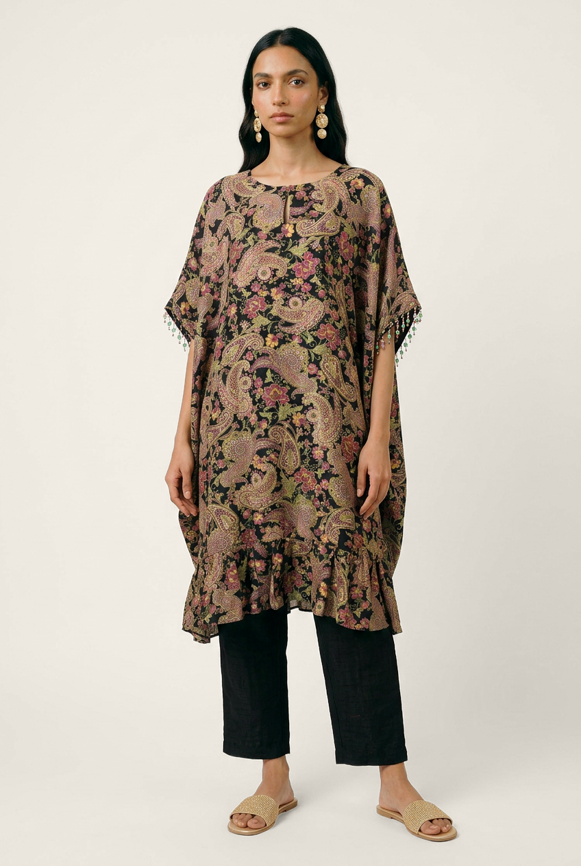 Gulrez Kurta Set - Black