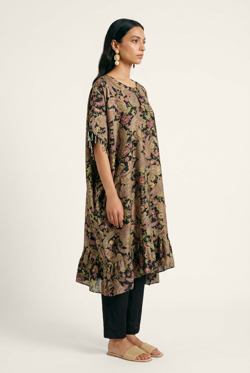 Gulrez Kurta Set - Black