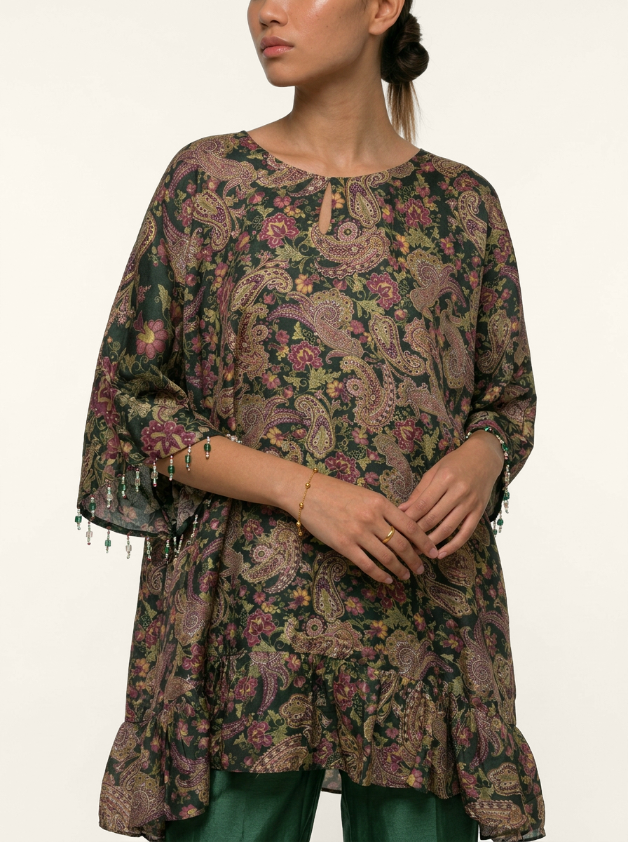 Gulrez Kurta Set - Green