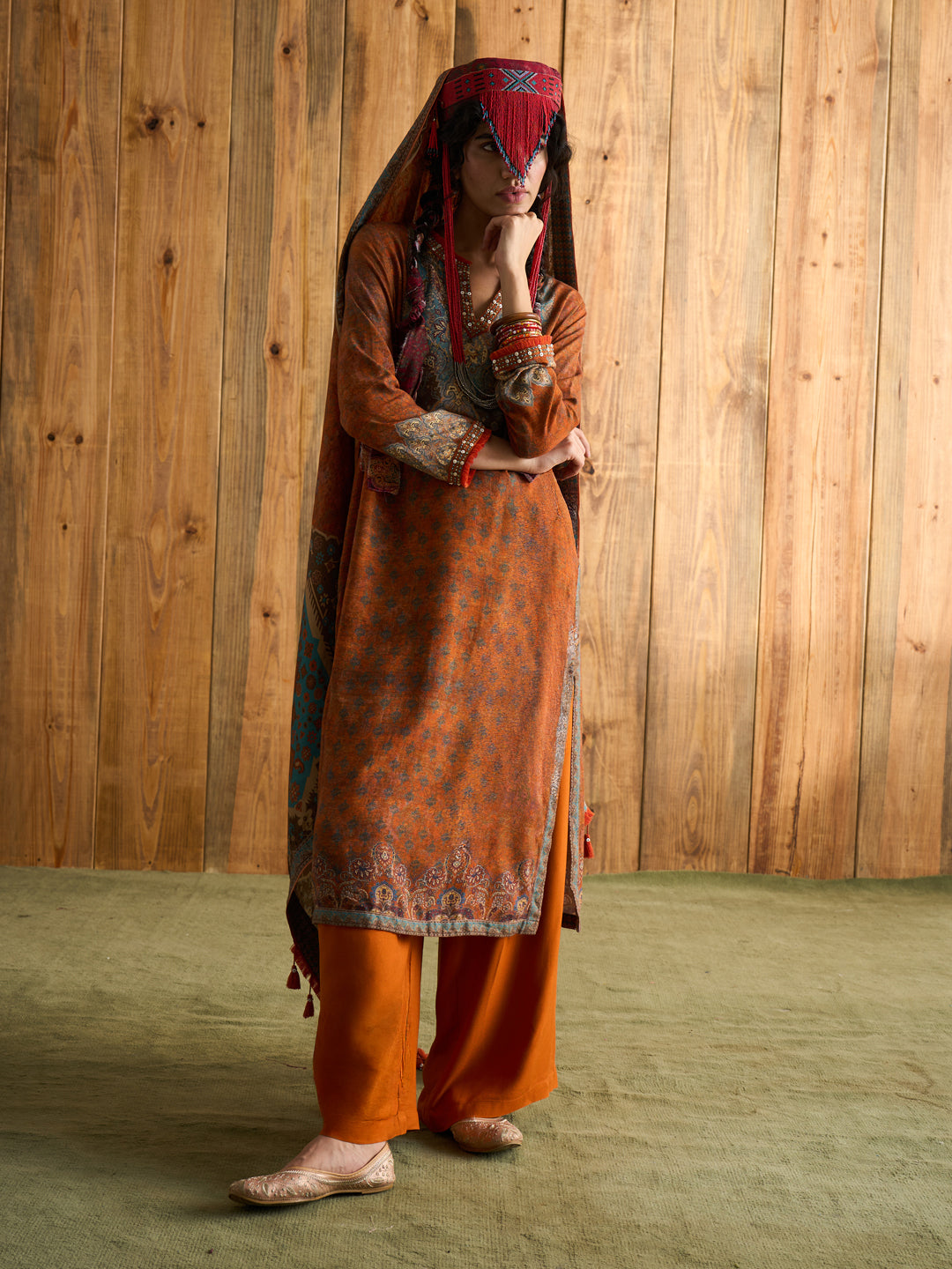 Kishori Kurta Set - Rust