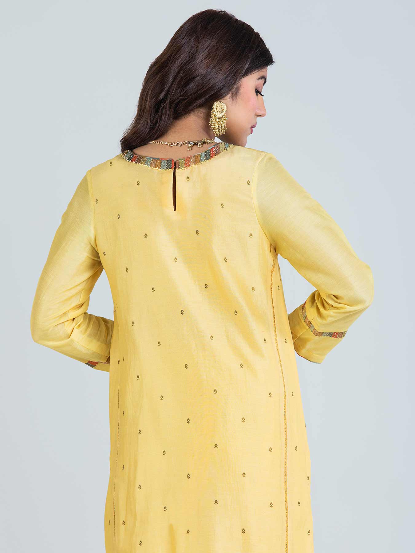 Vayu Zari Yellow Kurta Set with Dupatta