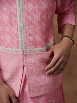 Blush Pink Printed Bandi| Shop Saundh Man