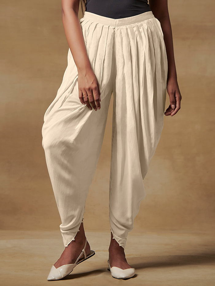 Off White Dhoti Pants