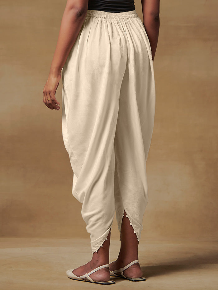 Off White Dhoti Pants