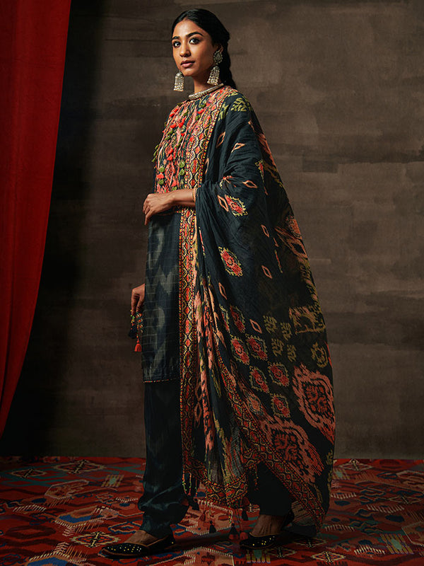 Printed Kurta & Afghani Salwar Set | Shop Saundh