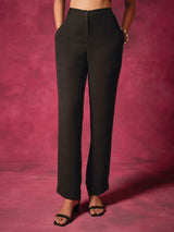 Black Straight Trouser| Shop Saundh
