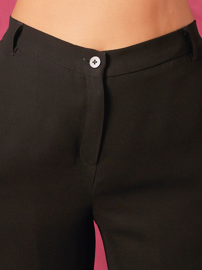 Black Straight Trouser| Shop Saundh