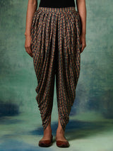 Black Printed Dhoti Pants | Shop Saundh