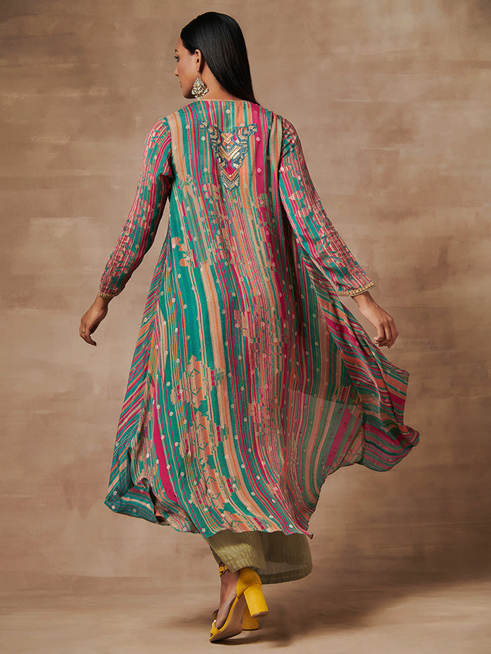 Green Blue Kurta Set | Shop Saundh