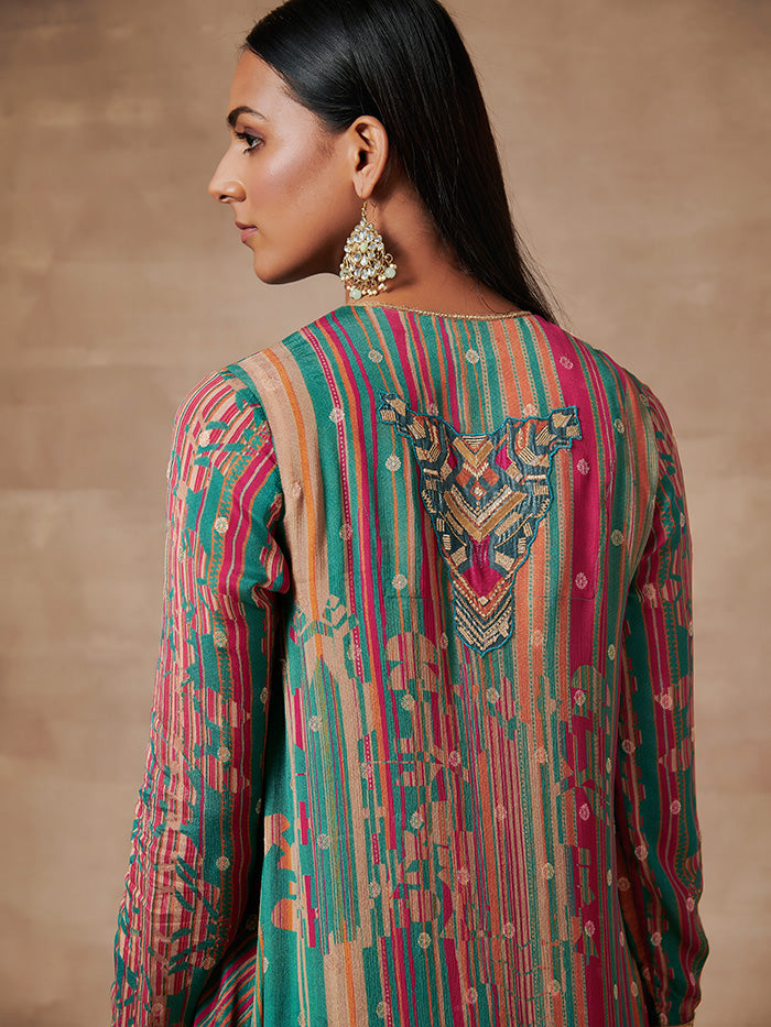 Green Blue Kurta Set | Shop Saundh