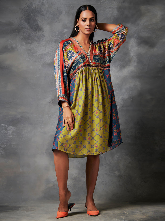 Mizo Olive Brown Dress