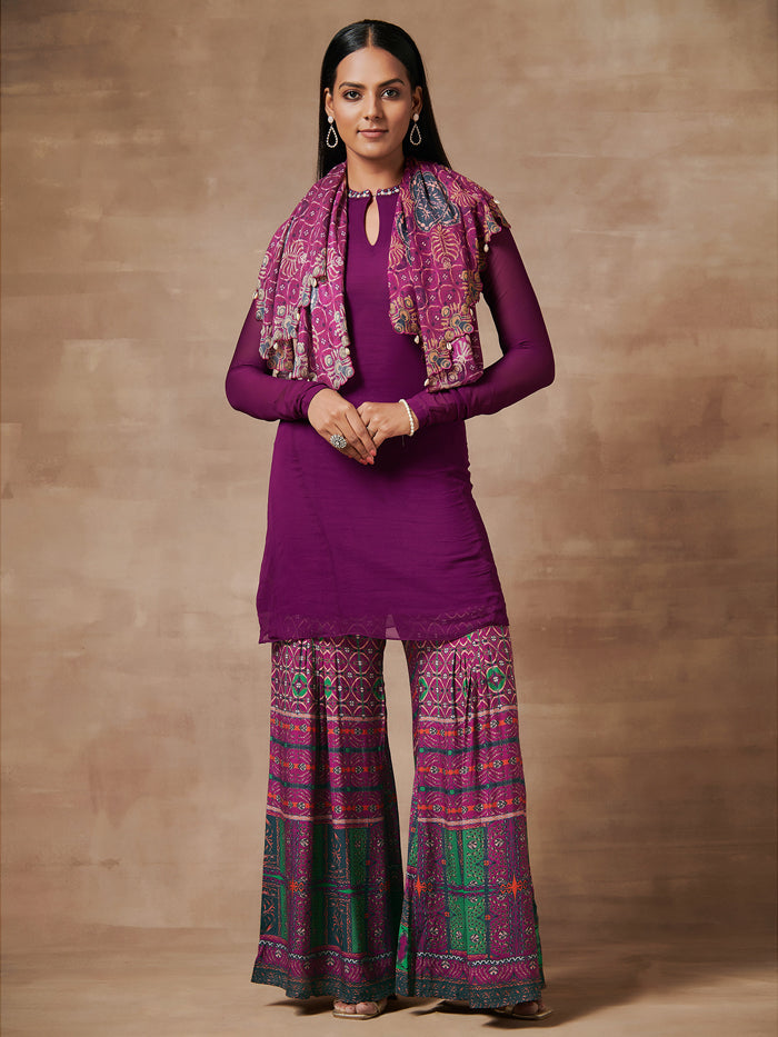 Deep Purple Kurta Set | Shop Saundh