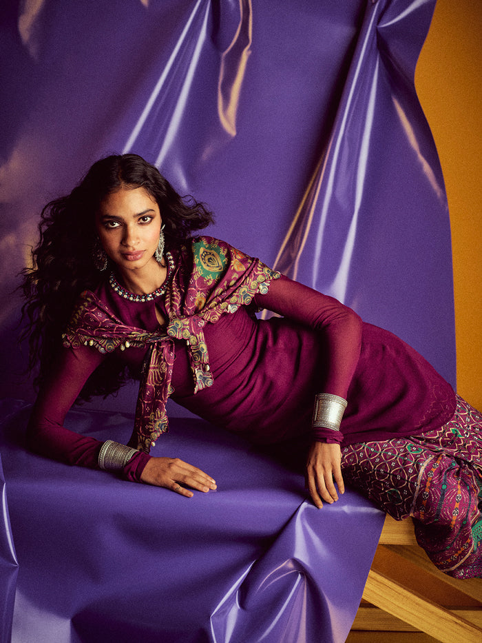 Deep Purple Kurta Set | Shop Saundh