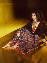 Crop Top Skirt with Shrug | Shop Saundh