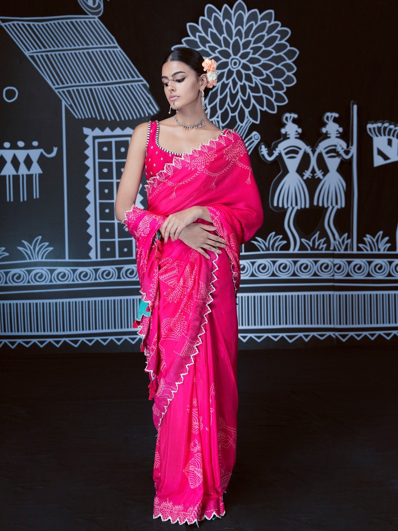 Saura Pink Saree