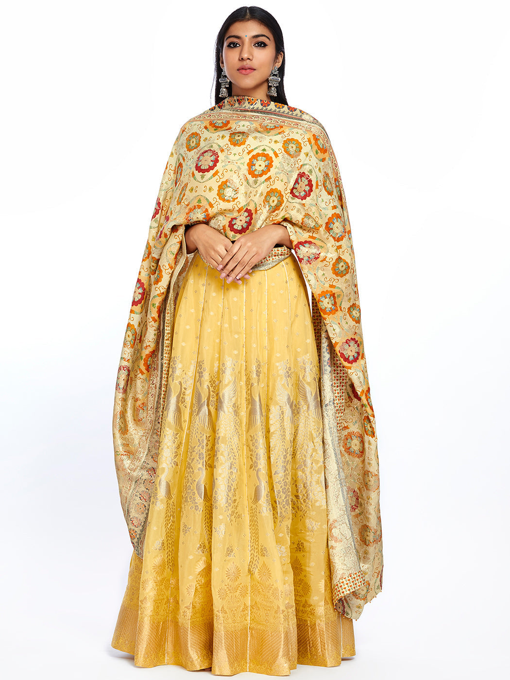 Yellow Suzandori Lehenga | Shop Saundh