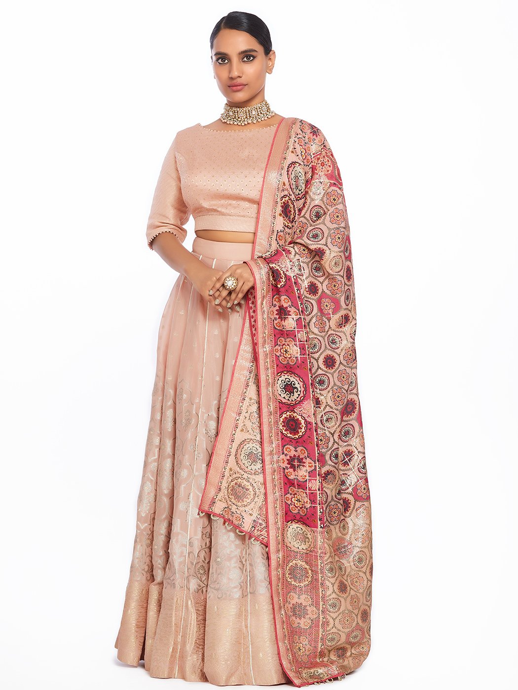 Suzandori Orchid Pink Lehenga Extra Small