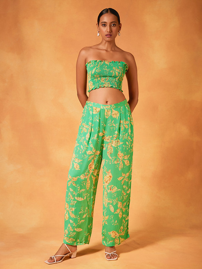 Green Co-Ord Set with Jacket | Shop Saundh
