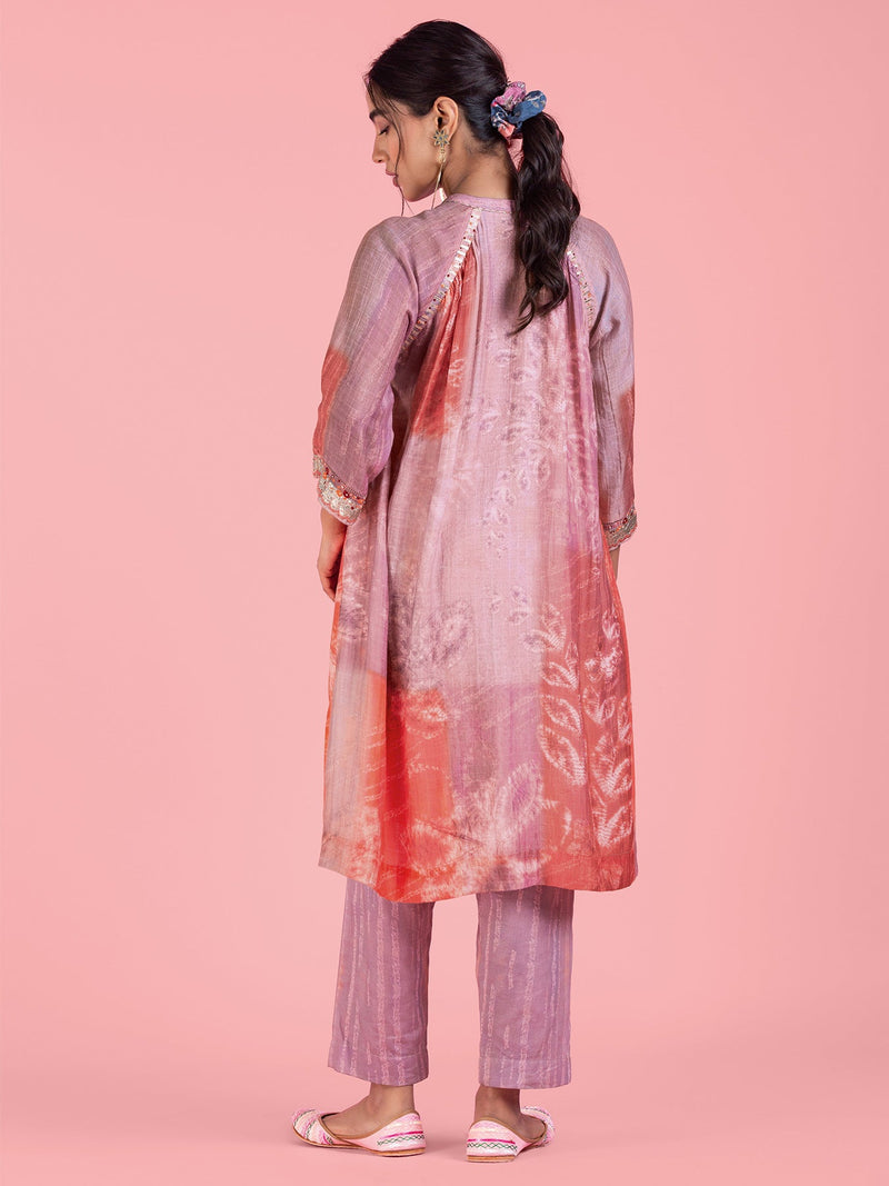 Lilac Pink Kurta Set | Shop Saundh