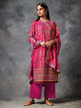 Pink Kurta Set with Dupatta | Shop Saundh