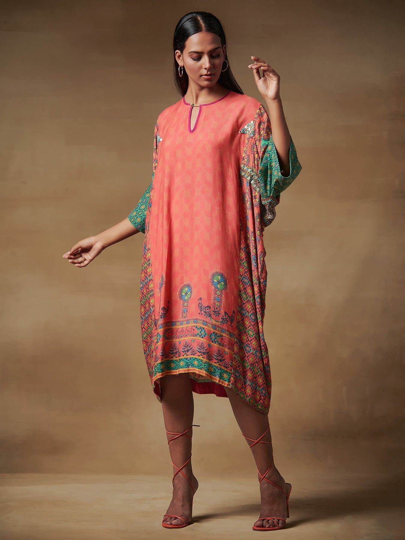Red Kaftan Dress | Shop Saundh
